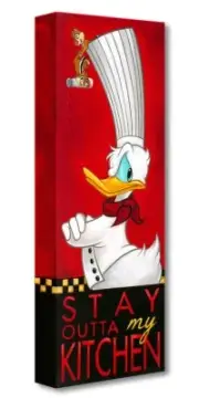 Stay Outta My Kitchen 24Hx8W Tim Rogerson Disney Donald Duck Treasures on Canvas