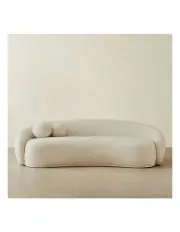 [Koala Living] Elianna Atlas 3-Seater Chenille Fabric Sofa in Cream