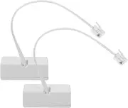 WATIIFUFU Phone Splitter for Landlines Rj11/rj14 Adapter Telephone Line Adapter Detachable Design 2pcs Set