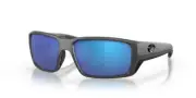 Costa Del Mar Fantail Pro Unisex Sunglasses Gray/Polarized Blue Mirror 580G 60mm