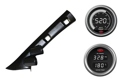 SAAS pillar pod pyro oil pressure gauges for Mitsubishi Triton MQ MR