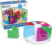 Multicolor Caddy Desk Storage Center with 8 Removable Containers for Organiza...