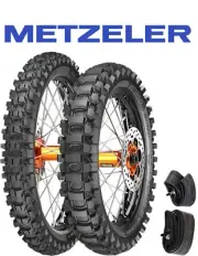 METZELER MC360 90/90-21 & 110/100-18 DIRT TIRE SET +TUBES MID-HARD YAMAHA