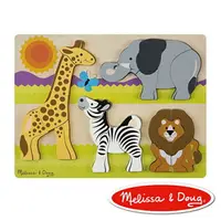 在飛比找樂天市場購物網優惠-美國瑪莉莎 Melissa & Doug 厚塊拼圖 非洲動物