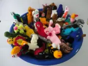 100 Peruvian Finger Puppet Wool Toys Collectable Hand-knit New Peru Party Favors