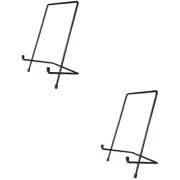 Iron Wrought Bookrack Book Rack Tripod Plate Stand Iron Display Stand