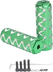 Aluminum Alloy Folding Bike Pegs for Stability on Mountain Bikes, Unilateral Load of 200KG (green)