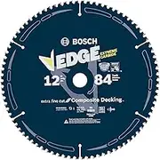 Bosch DCB1284CD 12 In. 84 Tooth Edge Circular Saw Blade for Composite Decking