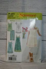 Simplicity Sewing Pattern 0600 - Misses Summer Dress In 3 Lengths - Size 4-12