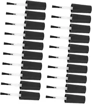 VICASKY 20 pcs Nail Polish Brush Replacement with Caps Liquid Gel Polish Bottle Brushes for Easy Application and Replacement