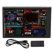 3.5 Inch Computer Temp Monitor USB Mini Screen PC CPU RAM HDD Data Fit