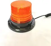 Magnetic 12V-24V Car 24 LED Strobe Warning Light, Emergency Vehicle Beacon Lamp (Orange)