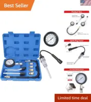 9-Piece Compression Tester Kit with Spark Plug Tester for Engine Diagnostics