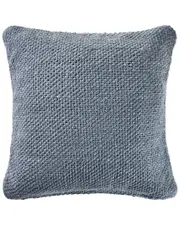 LR Home Avery Woven Casual Blue Decorative Pillow