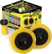 Tile and Grout Cleaning Drill Brush Set - 3 Pack Drill Brush Power Scrubber Clea