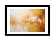 Abstract Brown Yellow Framed Art Framed print Art Poster