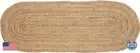 VDS Pack of 1 - Oval Jute Rug Braided Table Runner 100% Natural Burlap Revers