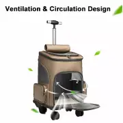 Pet Stroller with adju handle Pet Backpack Carrier, Airline-approved,