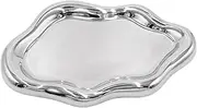[AMPOSSTO] Ceramic Plating Jewelry Tray Gold Silver Clound Round Shape Vanity Key Tray Ring Holder Dish Room Decor Aesthetic for Women Girls