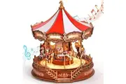 Robotime Rolife Classic Carousel 3D Wooden Puzzle AMC01