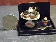Dollhouse Miniature Reutter Blueberry Cake Server Set 1:12 B220 Dollys Gallery