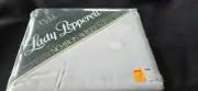 Vintage Lady Pepperell Full Flat Sheet White No-Iron Orig. Unopened