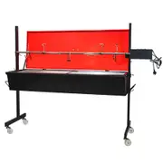 Warrior Pig Spit Roaster - 60kg Capacity - Flaming Coals