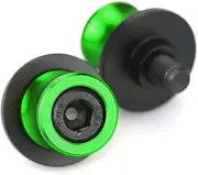 WYJDZSW Ninja Motorcycle Swingarm Spools Rear Stand Screws Sliders CNC Aluminum Accessories Compatible with Kawasaki Ninja 250 08-17 300 13-16 250SL (Color : Green)