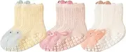 [Ubxvamm] 3 Pairs Baby Ankle Socks Kids Boys Girls Socks Socks Cotton Socks Thin Socks for Newborns Infant 0-5 Year