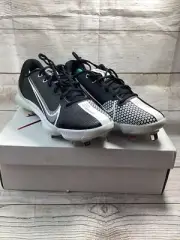 Nike Force Zoom Trout 7 Pro Black White Metal Baseball Cleats CQ7224-005 Size 11