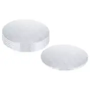 Cake Boards, 6Pcs 12 Inch Cardboard Cake Drums, 1/2" Thick Round (Silver)
