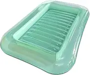 Inflatable Pool Float | Water Floats for Adults,Foldable Thickened Bed Chair Ergonomic Curved Adjustable Headrest Support for Backyard Poolside Family Summer Vacation Lake Outdoor Beach Camping