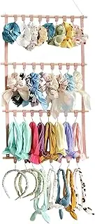 acime Hair Bows Organizer | Headband Holder Rack Storage,Wall Bow Hanger Storage, Wall Headband Hair Clips Hanger for Headbands Bracelets