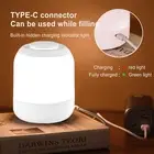 Touch Sensor Night Light USB Rechargeable LED Bedside Desk Table Lamp Dimmable