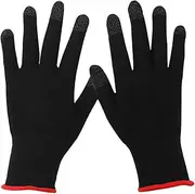 Gaming Gloves, Anti-Cold Gaming Gloves Sweat-Proof Touching Screen Gloves Full Finger Silver Fiber Game Sleeve