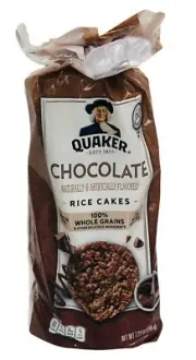 Quaker Chocolate Gluten Free Rice Cakes 7.23 oz