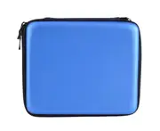 Carry Case for 2DS , Protective Hard Shell Portable Travel Cover Pouch for Console with Slots for Games & Inner Pocket - blue