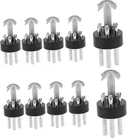 CHILDWEET 10pcs First Three Needles Microphone Plug Male Gaming Socket Connector for Pin Streaming Patch Wired Mic Cable Plug Microphone Audio Adapter Microphone Audio Plug Plastic Black