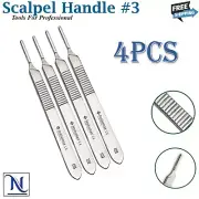 SCALPEL HANDLE #3 WITH SCALE GERMAN HIGH GRADE SURGICAL VETERINARY INSTRUMENTS