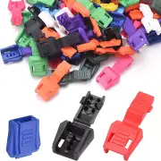 100pcs Plastic Zipper Pull Cord Ends for Paracord & Cord Tether Tip Cord Lock FL