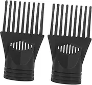 MOTHNUR 2pcs Hair Dryer Comb Attachment Nozzle for Even Heat Distribution Compatible Hair Dryers Diffuses