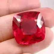 40.35 Ct+ Huge Natural Burmese Pink Ruby Sparkling Certified Cushion SG Gemstone