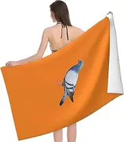 WURTON Pigeon Print Sand Free Beach Towel for Quick Dry Absorbent for Pool Swimming Bathroom Beach Towel