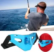 Adjustable Fish Rod Holder Aluminum Fishing Fighting Waist Belt Fishing Bracket