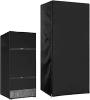 Upright Freezer Cover, Fridge Cover for Outdoors, Zipper Oxford Fabric, Freezer Protection, Fridge Accessories with Handle for Home