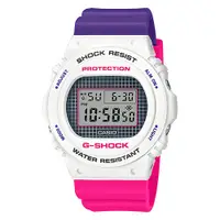 在飛比找蝦皮商城優惠-【CASIO】G-SHOCK 經典復刻 白x粉x紫撞色 圓形