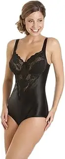 [Camille] Black Underwired Non Padded Floral Lace Shapewear Body (42E)