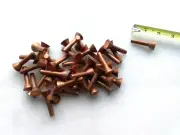 43 Vntg Large Copper Rivets Leather Work Blacksmith Anvil 2 LB 6 OZ USA
