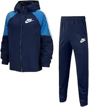 [Nike] Boys Sportswear Tracksuit, Black/Gunsmoke/White/White