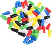 Baosity 60pcs Chinese Checkers Pieces, Tiaoqi Peg Pawns - 23mm Height Multicolor